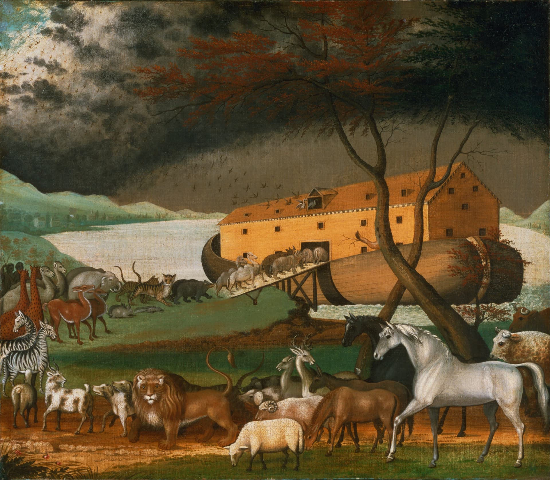 A painting of Noah's ark by Edward Hicks