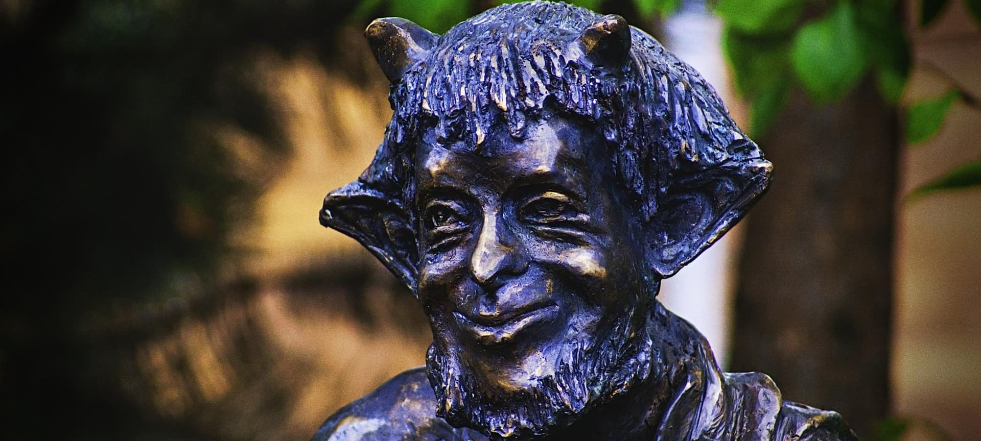 Sculpture of Mister Tumnus, a character in one of CS Lewis' novels