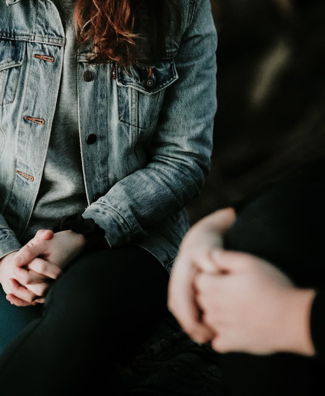 two people talking together