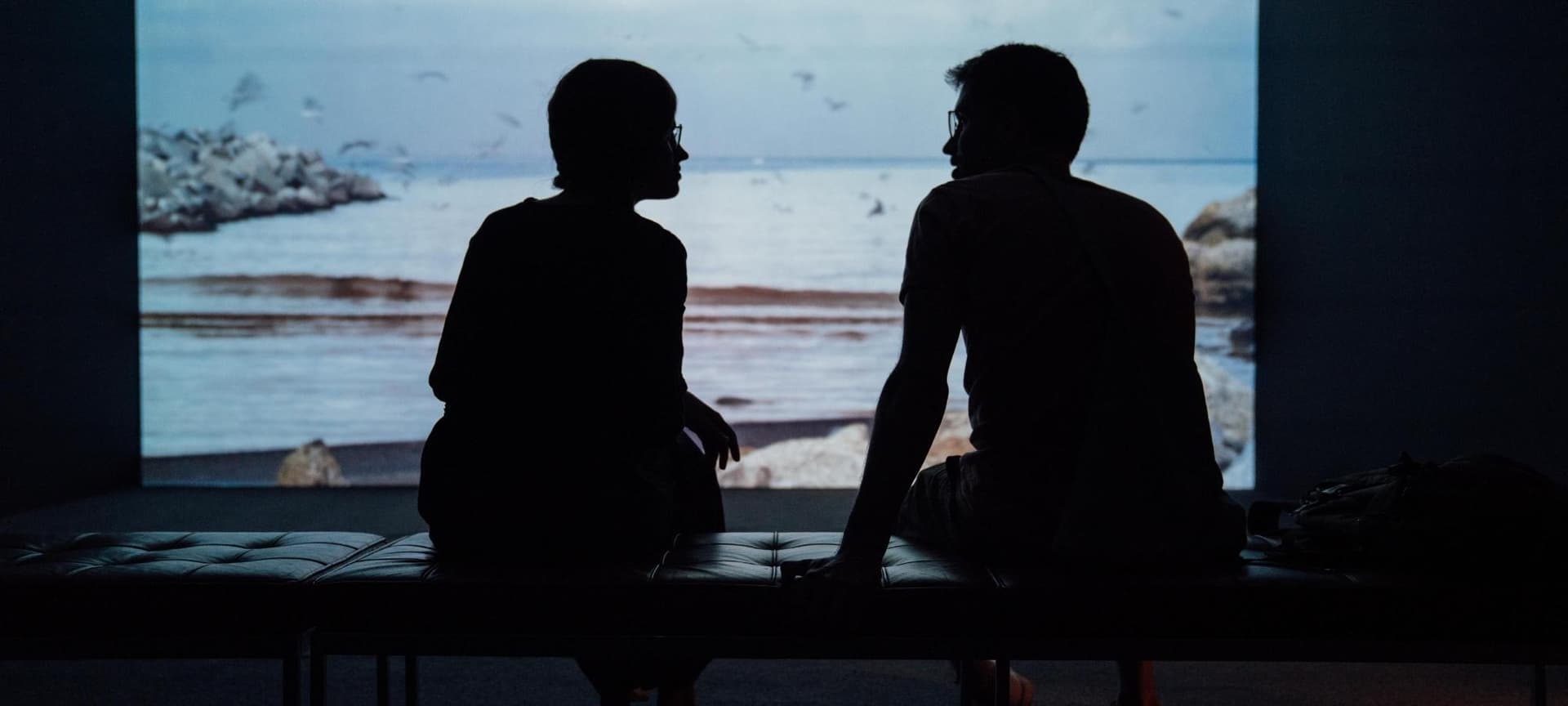 Two people having a conversation