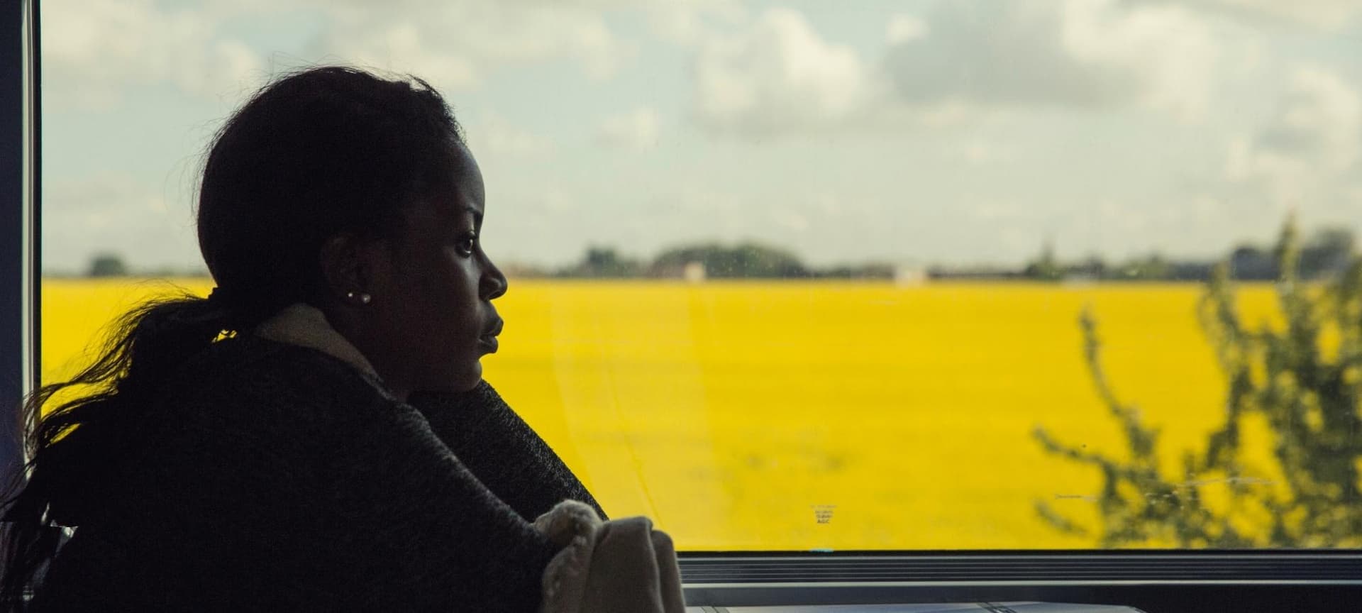 Person sitting and reflecting