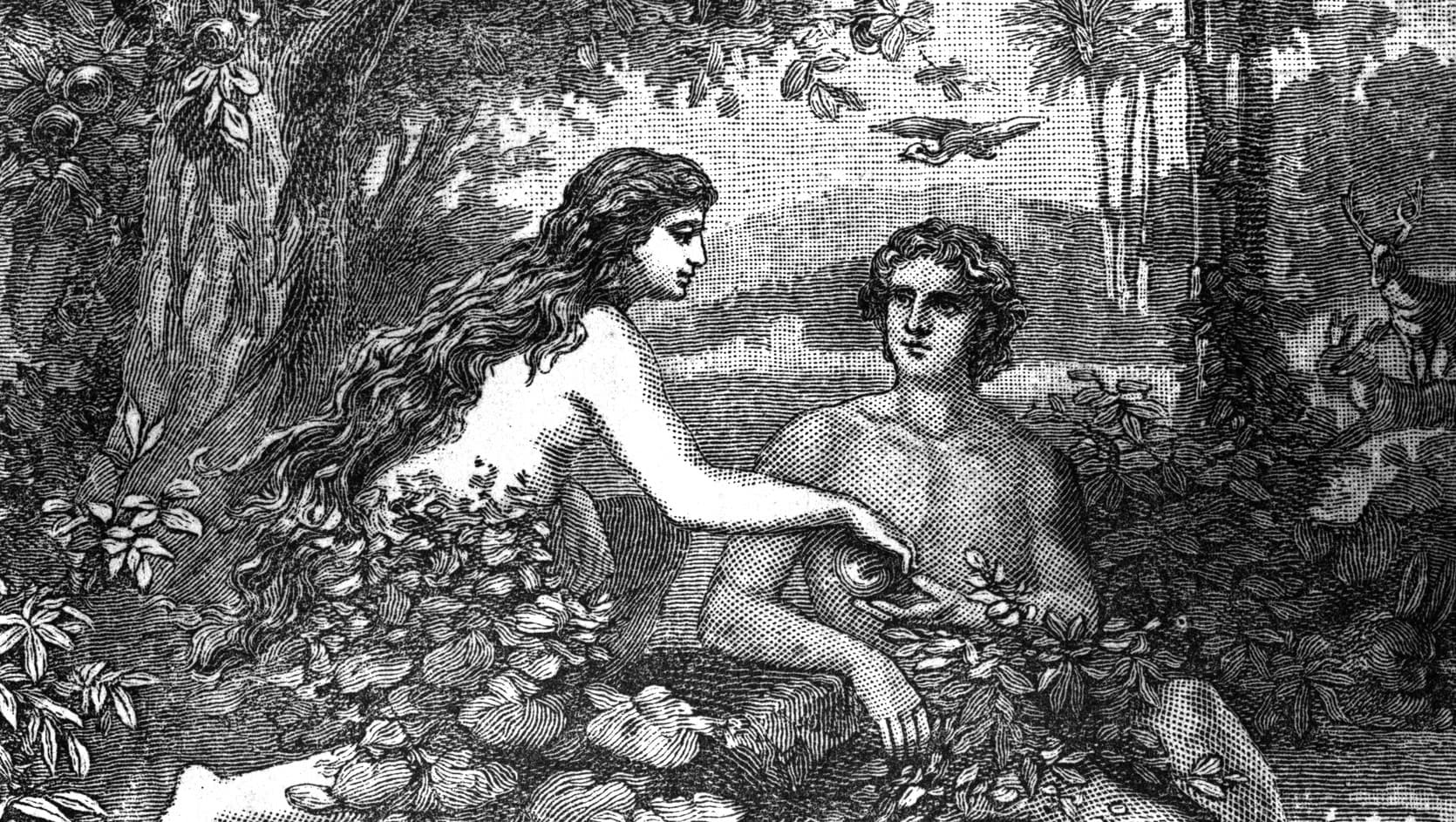 Adam and Eve Engraving