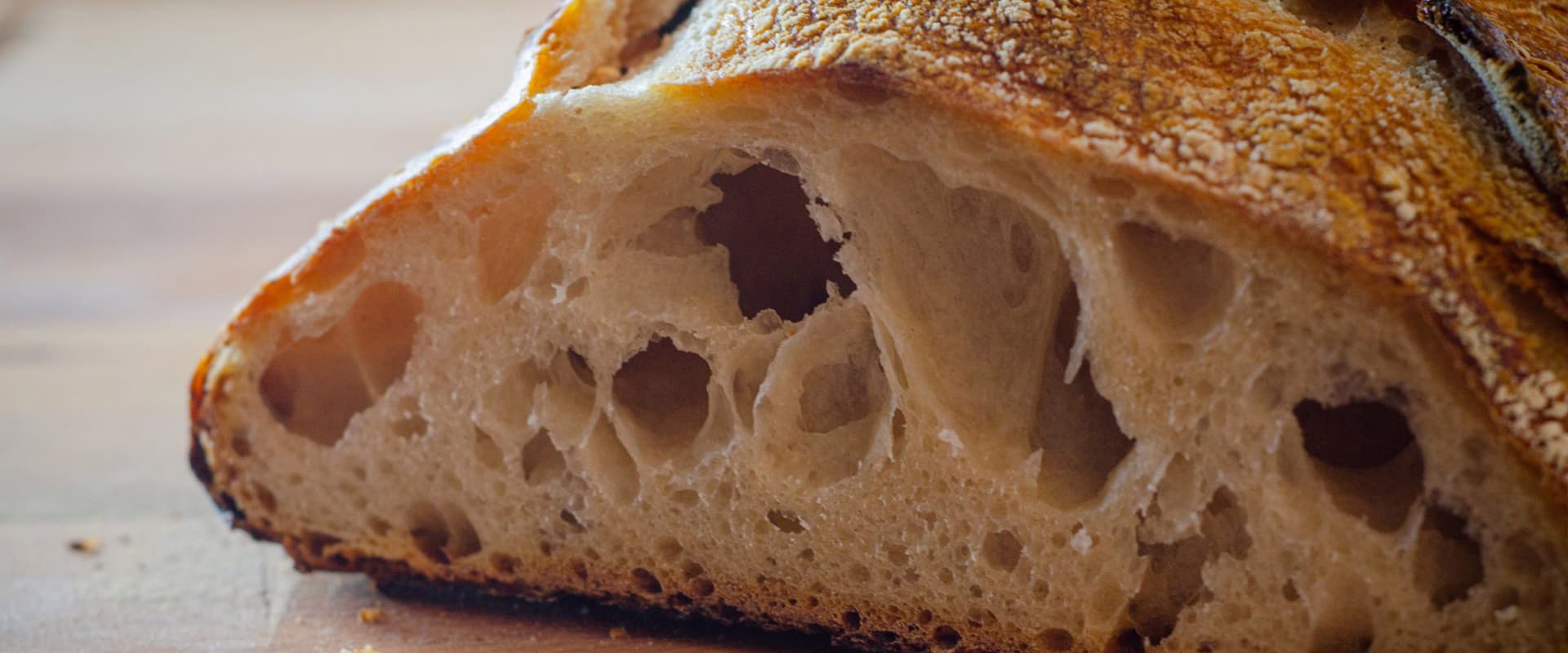 cut bread with holes
