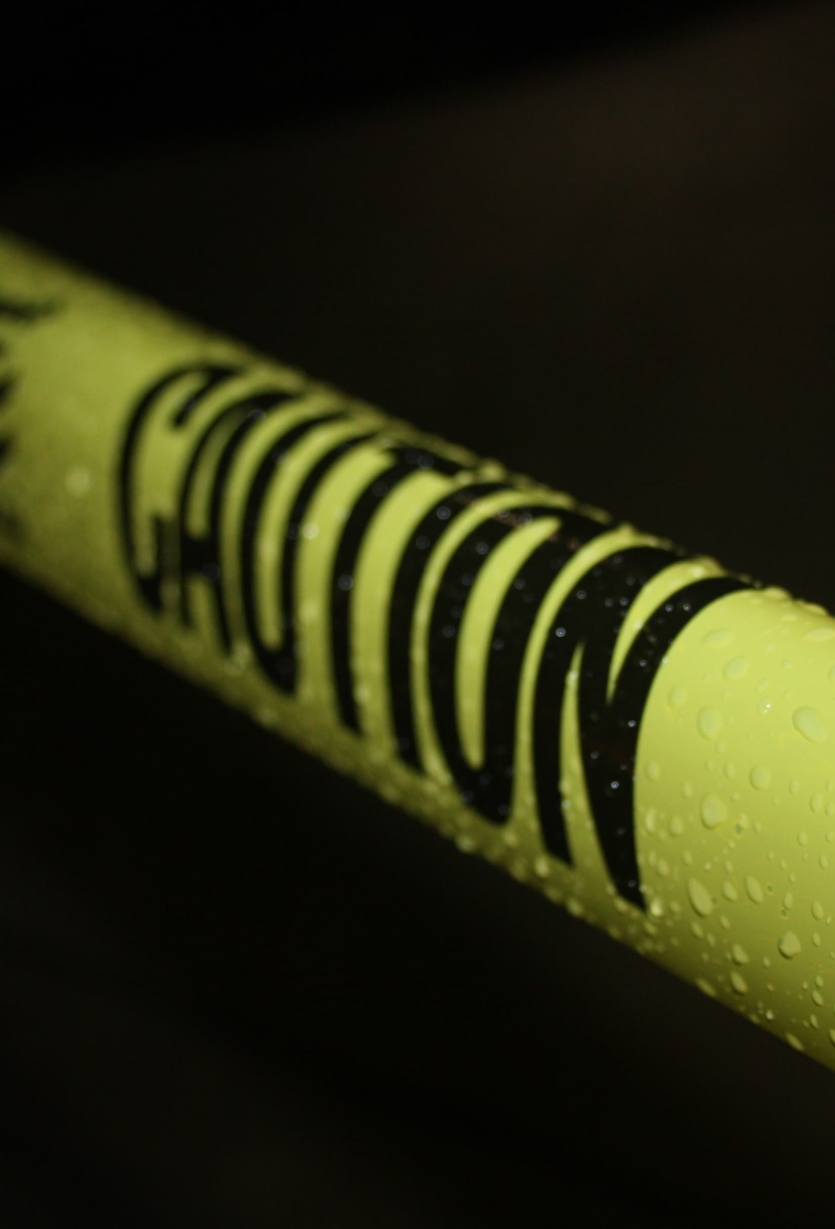 caution tape that is wet