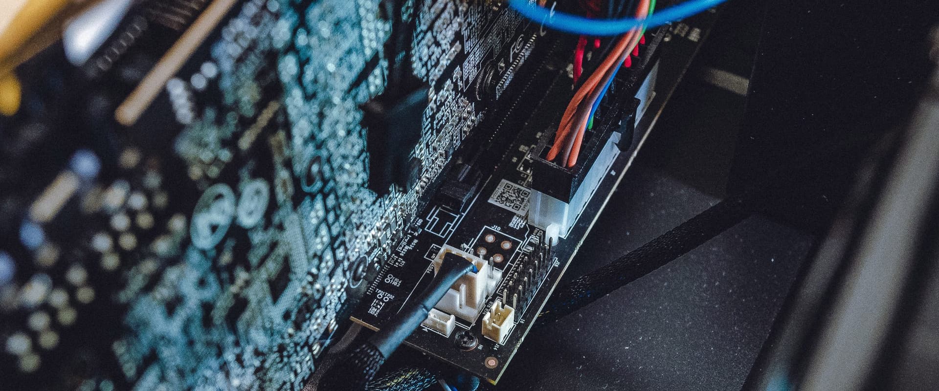 close up of microchip