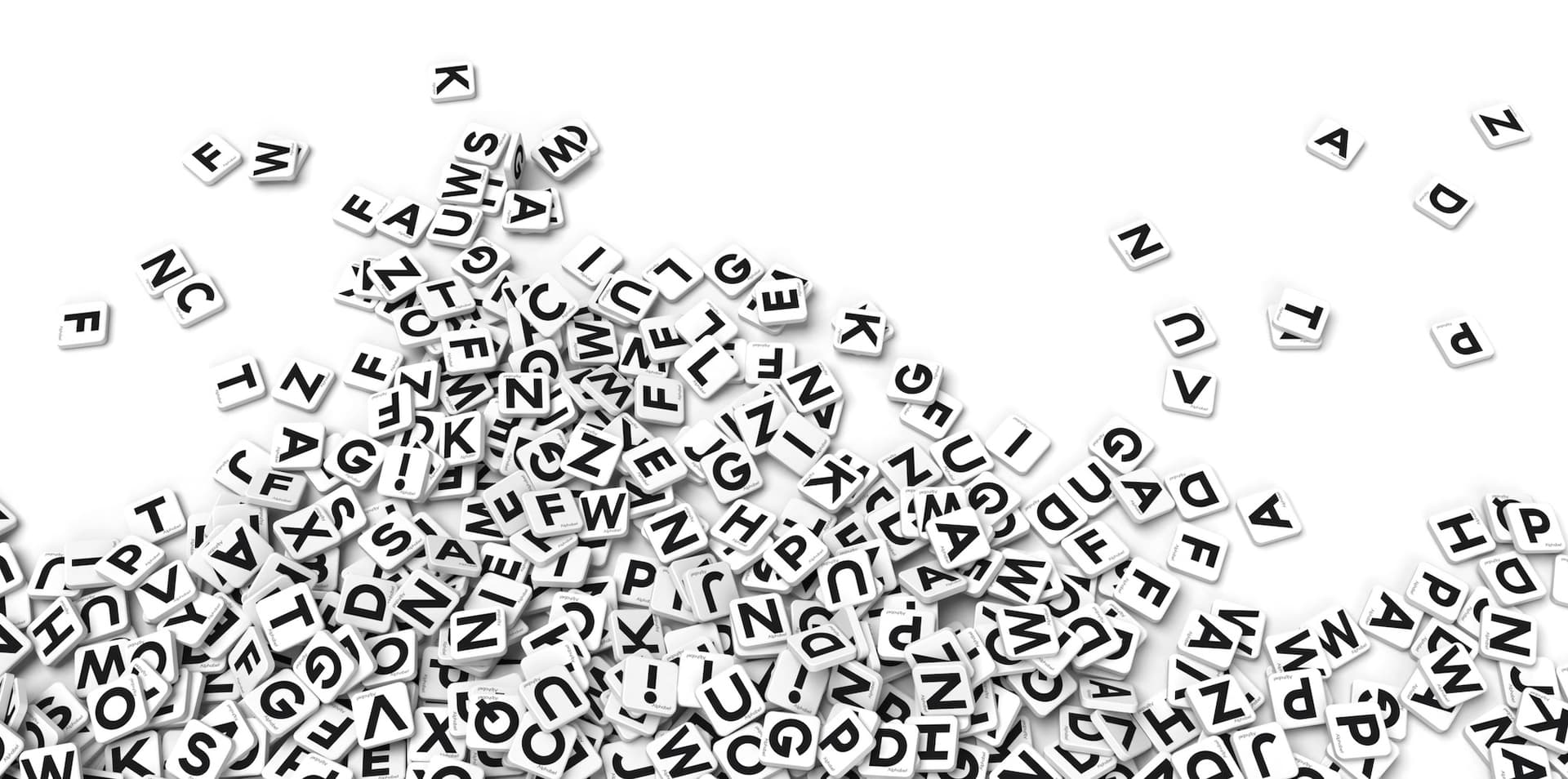 scattered letter tiles