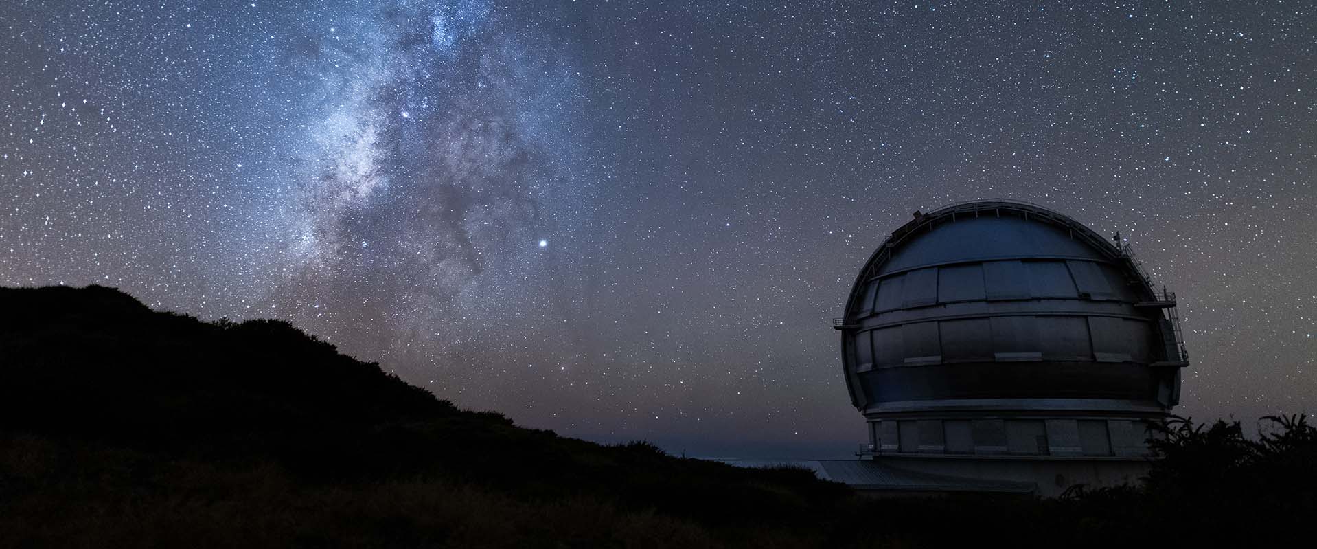 observatory at night