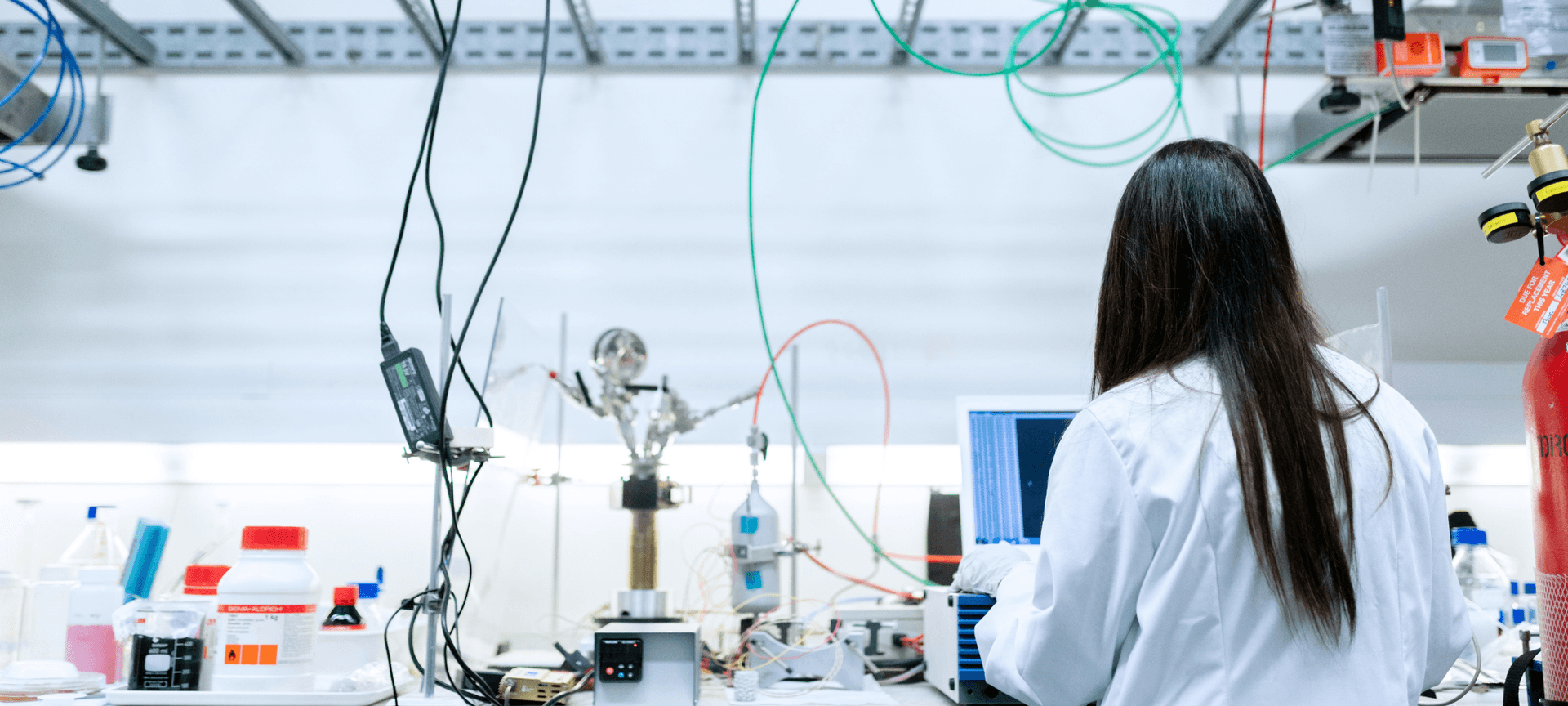 Woman working in a lab
