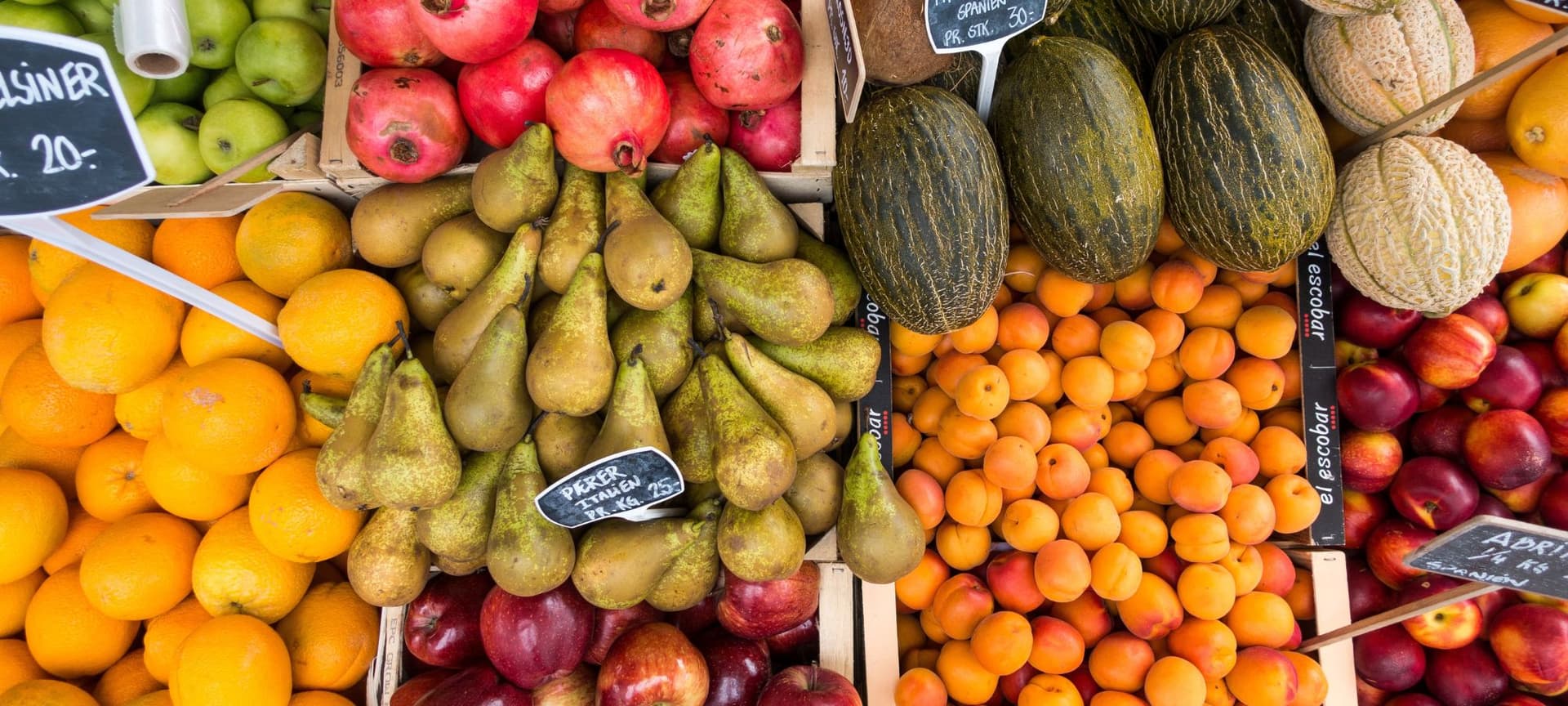 Fruit stand at market