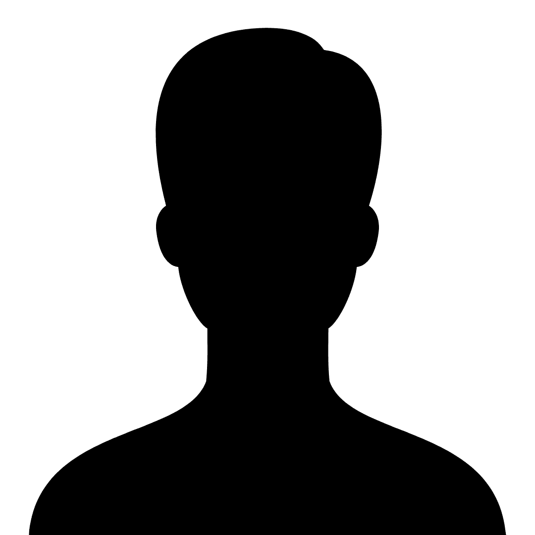 Outline of a man's headshot