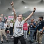 Naomi at COP protest