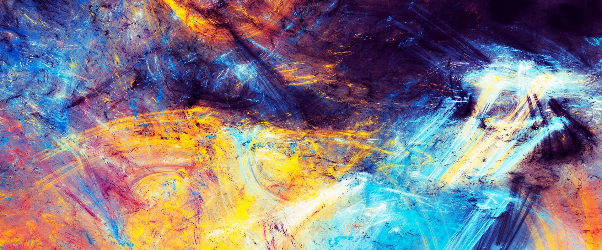 Bright color abstract painting