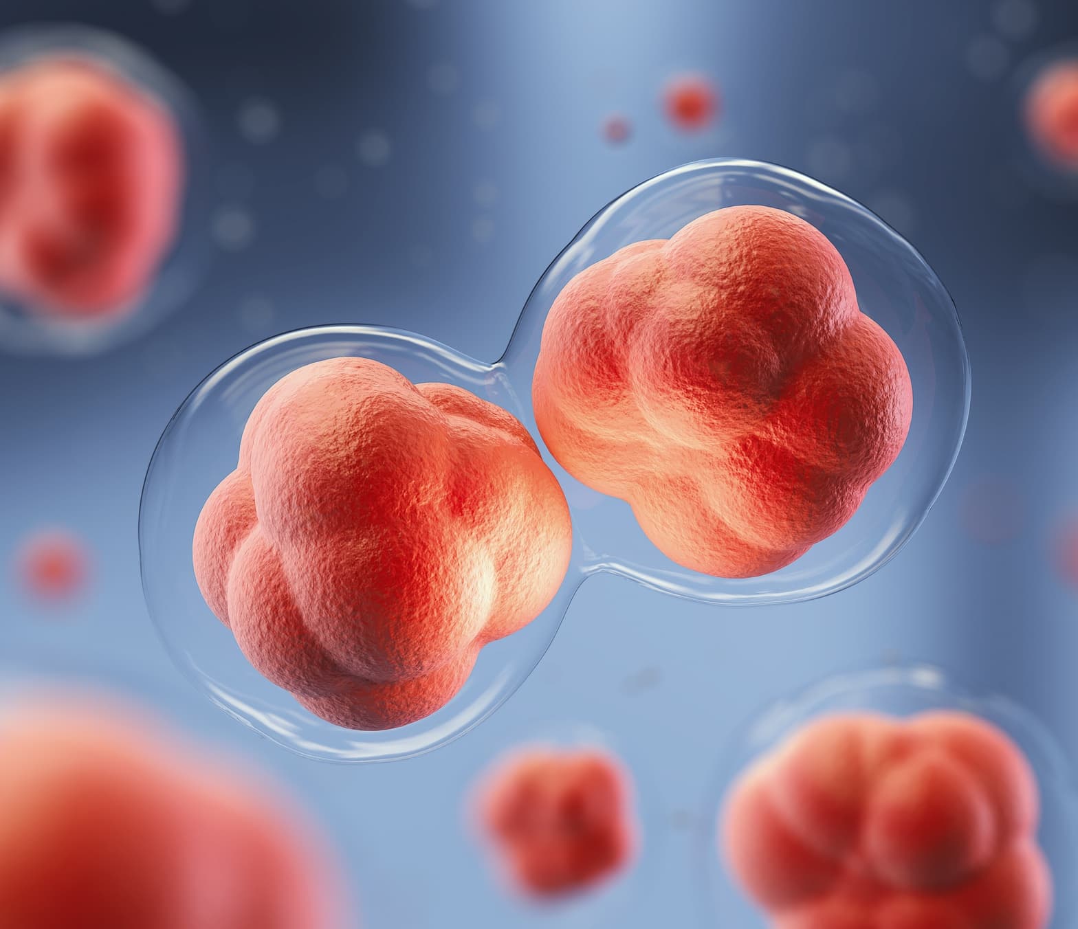 rendering of cell replication