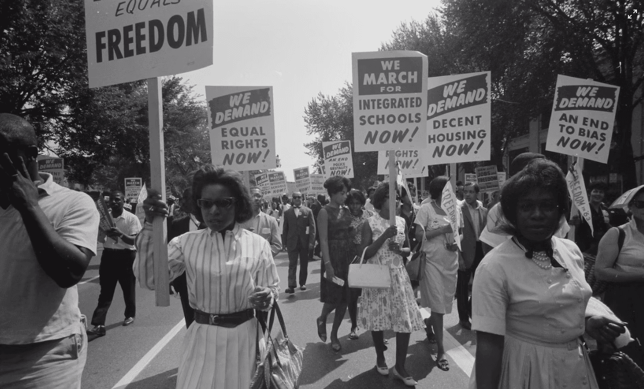 protesters during the civil rights movement