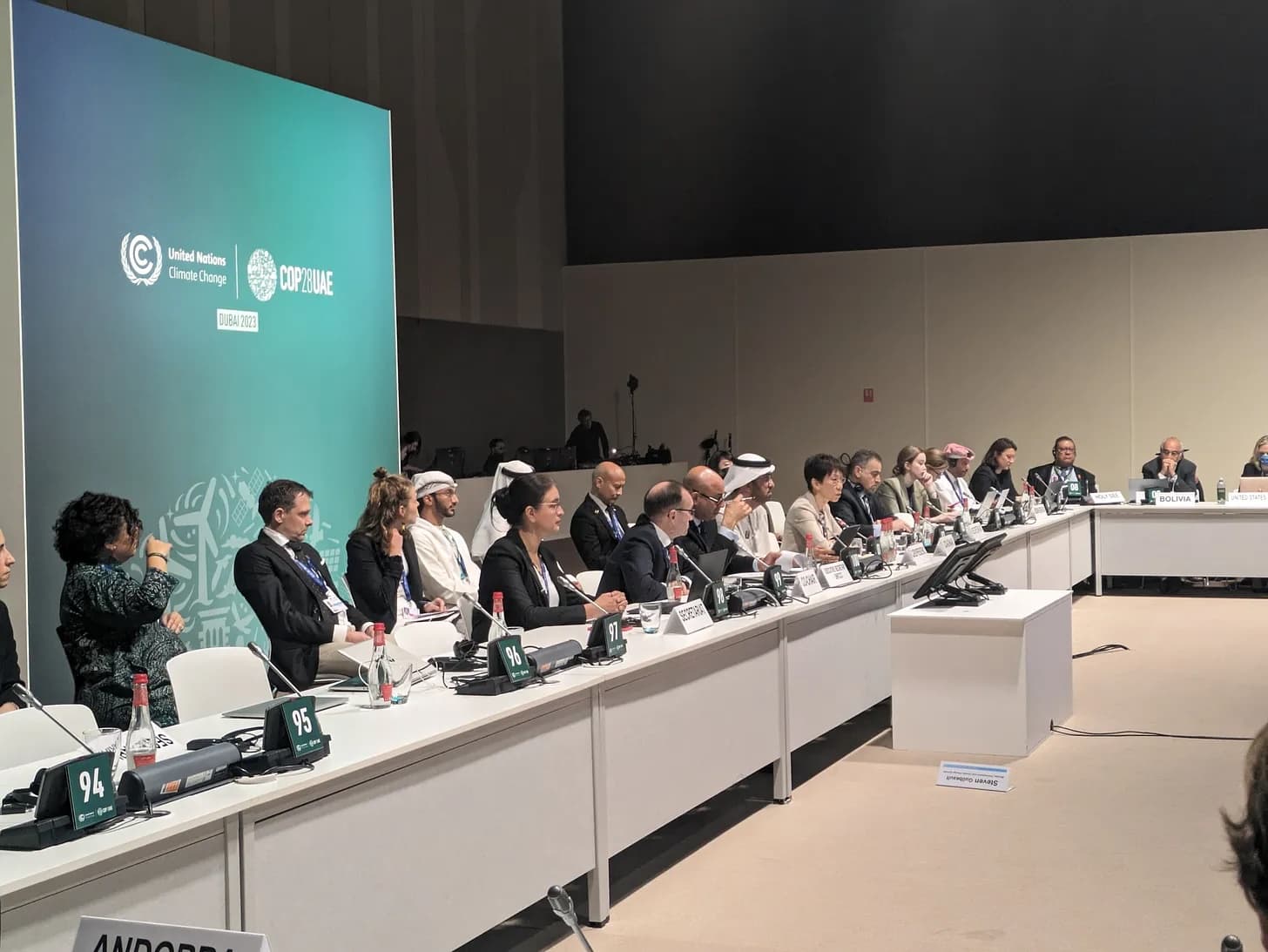 Proceedings at COP28, Dubai.